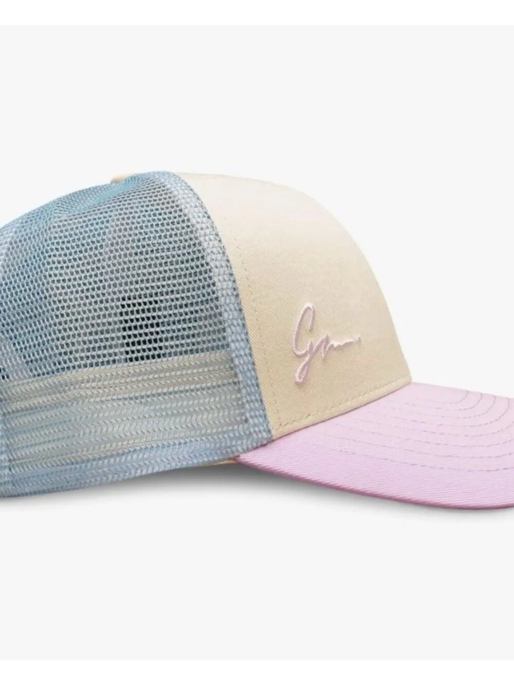 Grace Folly Women’s Trucker Hat Snapback Mesh Cap Lavender Teal Beige